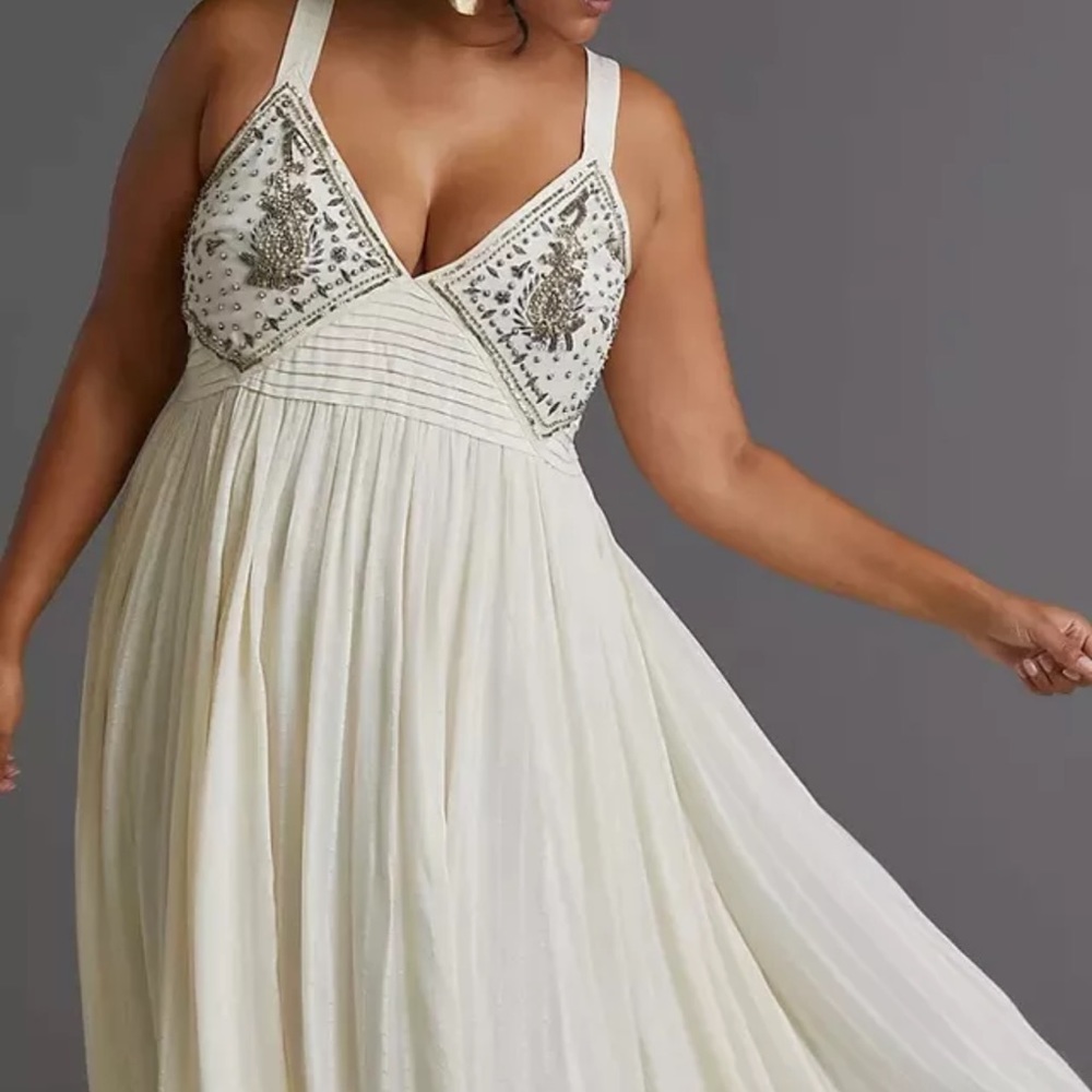 Anthropologie Zvezda Embellished Maxi Dress - Picture 3 of 6